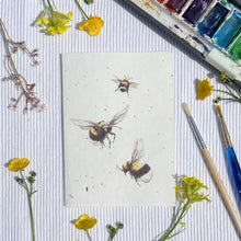 Load image into Gallery viewer, Plantable Bee Card